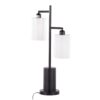 Cannes - Contemporary Table Lamp - Black / White - Image 4