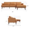 Lore - Left Facing L-Shaped Sectional - Tan - Image 11