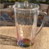 Rainbow Design Unbreakable Plastic Water Pitcher With Lid And Spout, 2.5 Quarts - Clear - Image 7