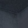 Upholstered Chaise Lounge & Scroll Arms, Turned Legs And 2 Pillows - Charcoal - Image 9