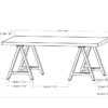 Sawhorse - Solid Walnut Veneer And Metal Coffee Table - Walnut - Image 9