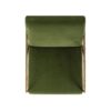 Aerin - Hammered Brass Upholstered Accent Arm Chair - Olive Green - Image 3