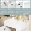 Hearth & Haven Amelia - Bathroom Vanity With Storage Cabinet, Single Ceramic Sink And Right Side Storage - White - Image 7