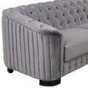 Upholstered Loveseat Sofa With Thick Removable Seat Cushion - Gray - Image 18