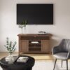 Amherst - TV Media Stand - Rustic Natural Aged Brown - Image 8