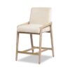 Arizona - Solid Ash Upholstered Counter Stool With Rope Detail - Creme De La Creme White - Image 13
