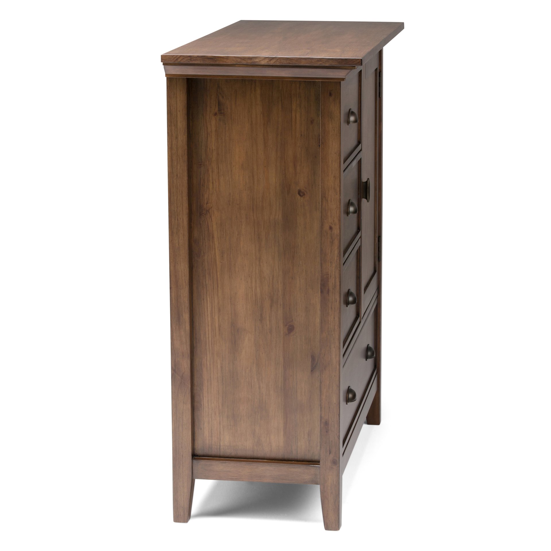 Redmond - Medium Storage Cabinet - Rustic Natural Aged Brown - Image 4