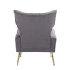 Modern Accent Chair With Ottoman, Comfy Armchair For Living Room, Bedroom, Apartment, Office - Gray - Image 18