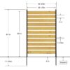 Outdoor Privacy Screen For Pool And Equipment Enclosures - Black / Natural - Image 4