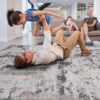 Payas - 2' X 3' Abstract Area Rug - Cream / Brown - Image 3