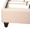 King Upholstered Transitional Bed - Beige - Image 4