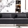 Aesthetic Sofas For Living Room, 3 Seater Couch With Classic Modern Appeal And Luxurious Soft Comfort, Easy To Maintain - Black - Image 10
