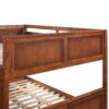 Full Over Full Bunk Bed With Twin Size Trundle - Walnut - Image 6