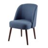 Bexley - Rounded Back Dining Chair With Wraparound Back - Blue - Image 4