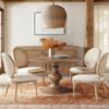 Round Pedestal Dining Table - Walnut - Image 4