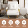3 In 1 Convertible Folding Sofa Bed With Adjustable Backrest And Pillow - White - Image 16