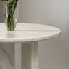 Natural Marble Coffee Table, Snow Mountain, Semi Polished Surface - White - Image 6
