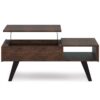 Lowry - Lift Top Coffee Table - Distressed Charcoal Brown - Image 4