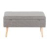 Storage Contemporary Bench - Natural / Gray - Image 5