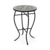 Outdoor Side Table With Tile Mosaic Table Top - Black - Image 9