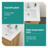 Premium Rectangular Vanity Top With Single Faucet Hole And Overflow - White - Image 7