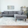 Benson - Sectional Sofa Right Facing Chaise - Gray - Image 8