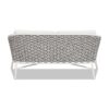 Rowan - Rope Barrel Back Patio Conversation Loveseat Sofa - Optic White - Image 4
