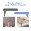 360° Pull Down Kitchen Faucet With 4 Spray Modes - Brushed Nickel - Image 8