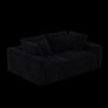 4 Seat Sofa, Convertible Deep Seat Sofa Lounge Chair For Living Room - Black - Image 7