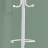 Coat Rack, Hall Tree, Free Standing, Hanging Bar, 6 Hooks, Entryway, 68"H, Contemporary & Modern - White - Image 4