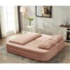 Multi Functional Sectional Sofa Bed With Independent Chaise Lounge And Functional Blanket - Pink - Image 20