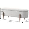 Sarna - Storage Bench - Ivory - Image 6