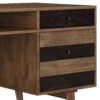 Clarkson - Desk With Side Drawers - Rustic Natural Aged Brown - Image 7
