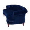 La Rosa - Victorian Chesterfield Tufted Sofa - Navy Blue - Image 4