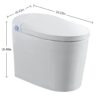 Tankless Smart Toilet With Bidet Built In, 1 Piece, Auto Flush, Auto Open / Close, Heated Seat, Bubble Wash, Warm Water And Dry, Adjustable Temp, Remote Control Side Know - White - Image 3