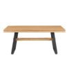 Modern Industrial Large Dining Table - Dark Walnut - Image 4