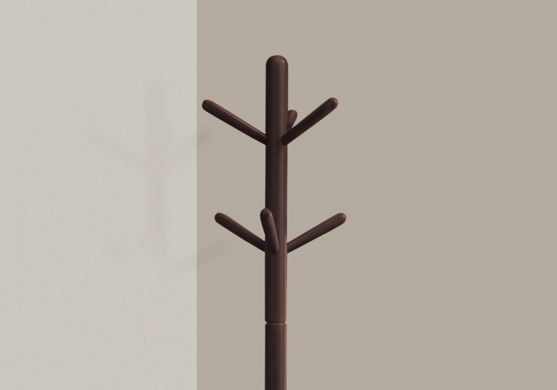 Free Standing Coat Rack 9 Hooks For Entryway - Espresso - Image 3