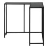 Corner Accent Console Table For Entryway, Contemporary & Modern - Black - Image 2