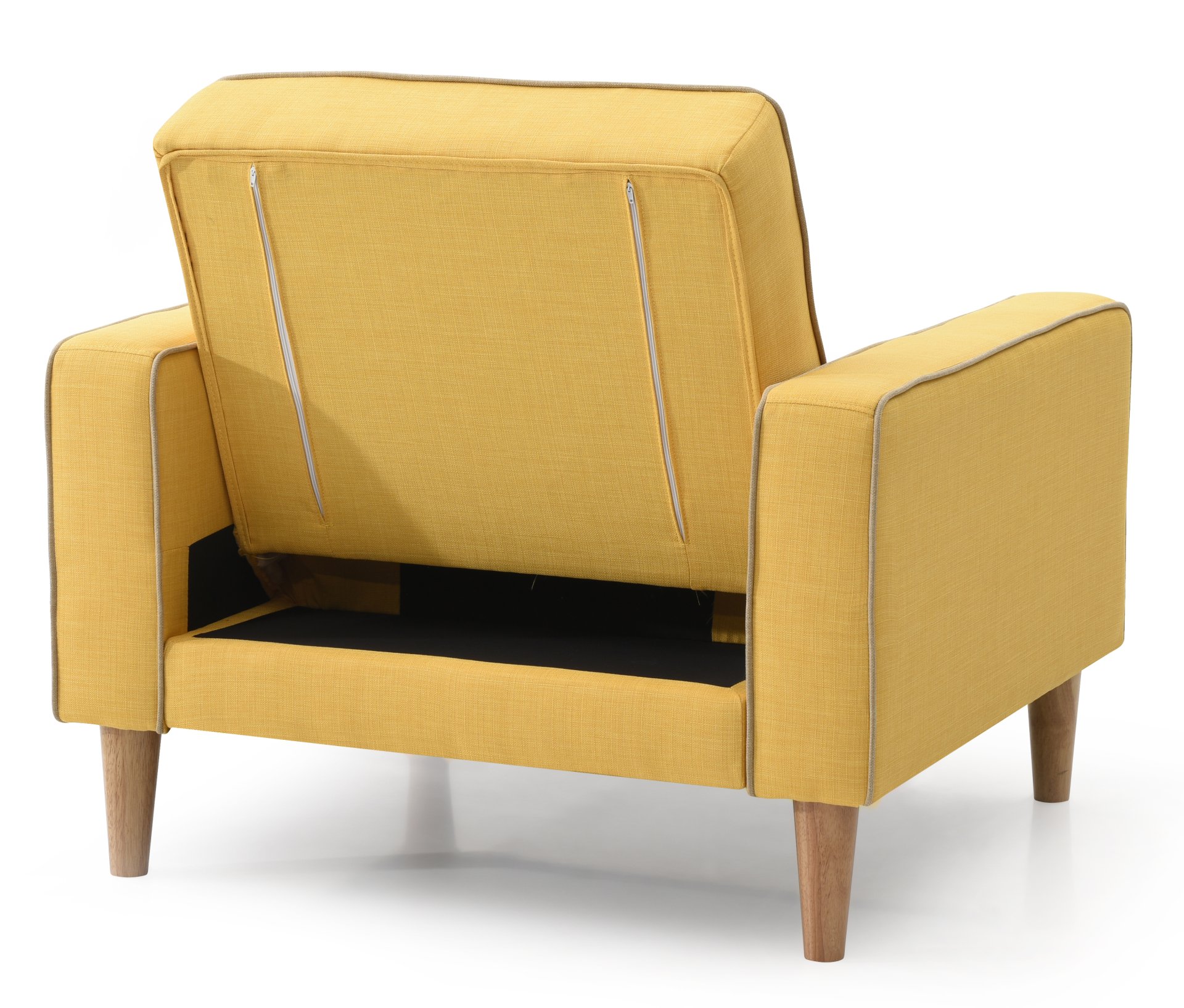 Vibrant Contemporary Chair Bed - Yellow - Image 4