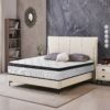 12" Twin Long Hybrid Mattress Individual Pocket Spring Comfortable Memory Foam Breathable Cool Knitted Cover - White / Black - Image 11