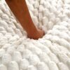 Harbor - Comfortable Luxury Sofa Turtle Fleece Fabric - White - Image 7