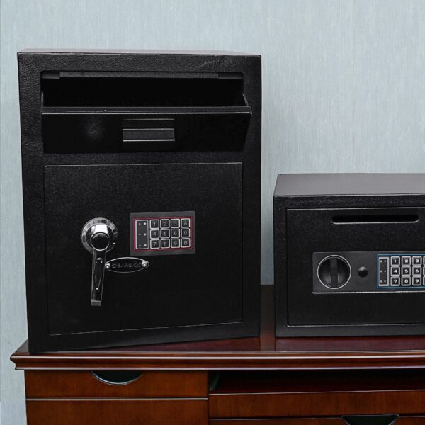 1 1 Cu Ft Keypad Depository Safe - Black
