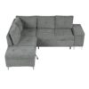 Versatile L Shaped Sofa Bed With Storage, Cup Holders, USB Ports Chenille - Gray - Image 10
