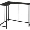 Corner Accent Console Table For Entryway, Marble Look Contemporary & Modern - Black - Image 12