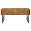 Charm - Writing Desk With 4 Drawers And Open Shelf - Nutmeg Brown - Image 7