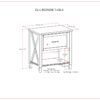 Ela - Bedside Table - Smoky Brown - Image 10