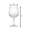 Tritan - Leadingware Unbreakable Wine Glass Set With Hammer Design Bpa Free Plastic, 22Oz - Clear - Image 3
