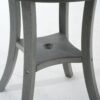 3 Piece Outdoor Dining Set, Round Patio Table With 2 Armless Chairs - Gray - Image 9