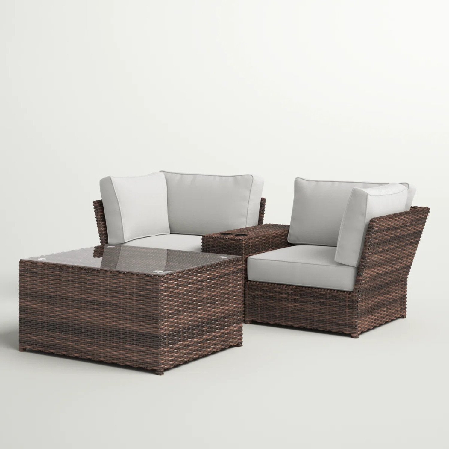 Sectional Seating Group With Cushions - Espresso - Image 7