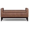 Amber - Rectangular Storage Ottoman - Brown - Image 4